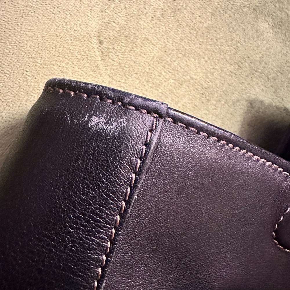 Coach Dark Leather Bag - Picture 8 of 9